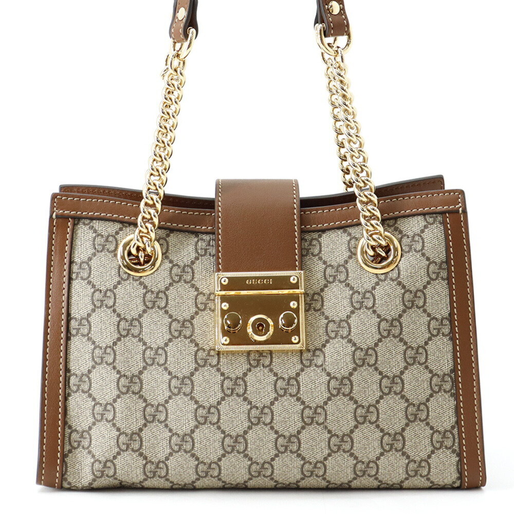 Gucci GG Supreme Padlock Shoulder Bag Small 498156 GUCCI Handbag
